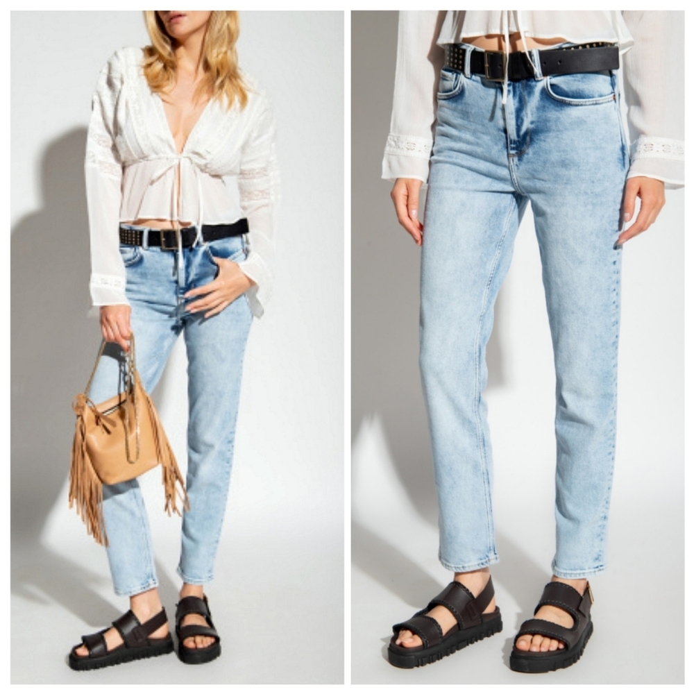 All Saints Imogen Jeans Straight Leg Size 30 Baddie Steetwear Minimalist Western